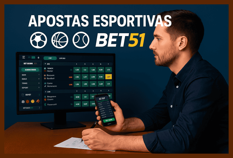 Aposte em apostas esportivas no cassino online BET51
