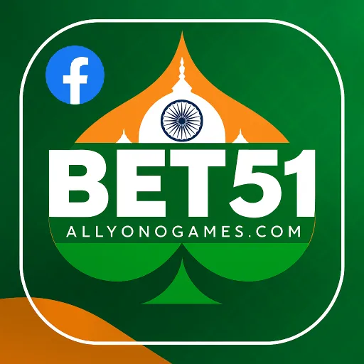 Imagem promovendo a página oficial da bet51 no Facebook