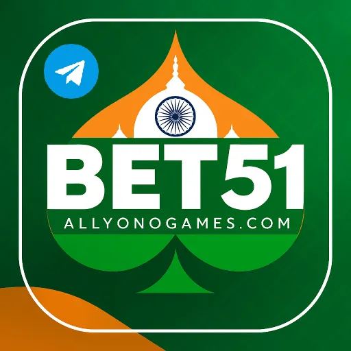 Imagem promovendo o canal oficial da bet51 no Telegram